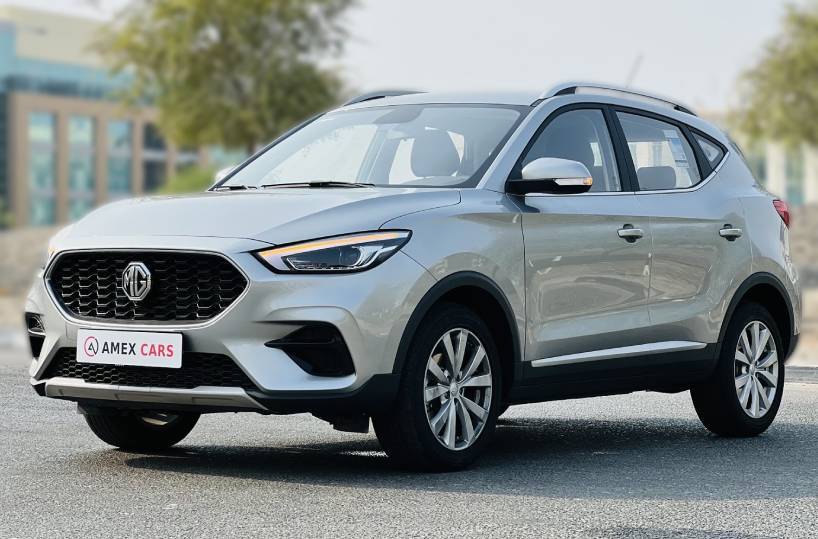 Rent MG ZS 2023 in Dubai left view