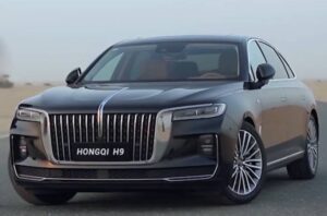 استئجار Hongqi H9 في منظر أمامي لدبي