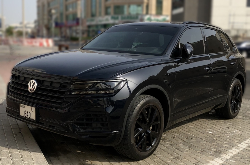 Rent Volkswagen Touareg 2023 in Dubai side view